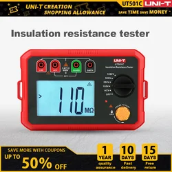 LCDディスプレイ付き電流計,UNI-Tの絶縁抵抗テスター,高電圧電圧,100/250V,500V