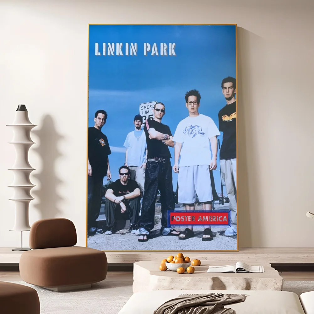 L-Linkin P-Park Music Movie Sticky Posters Vintage Room Home Bar Cafe Decor Room Wall Decor