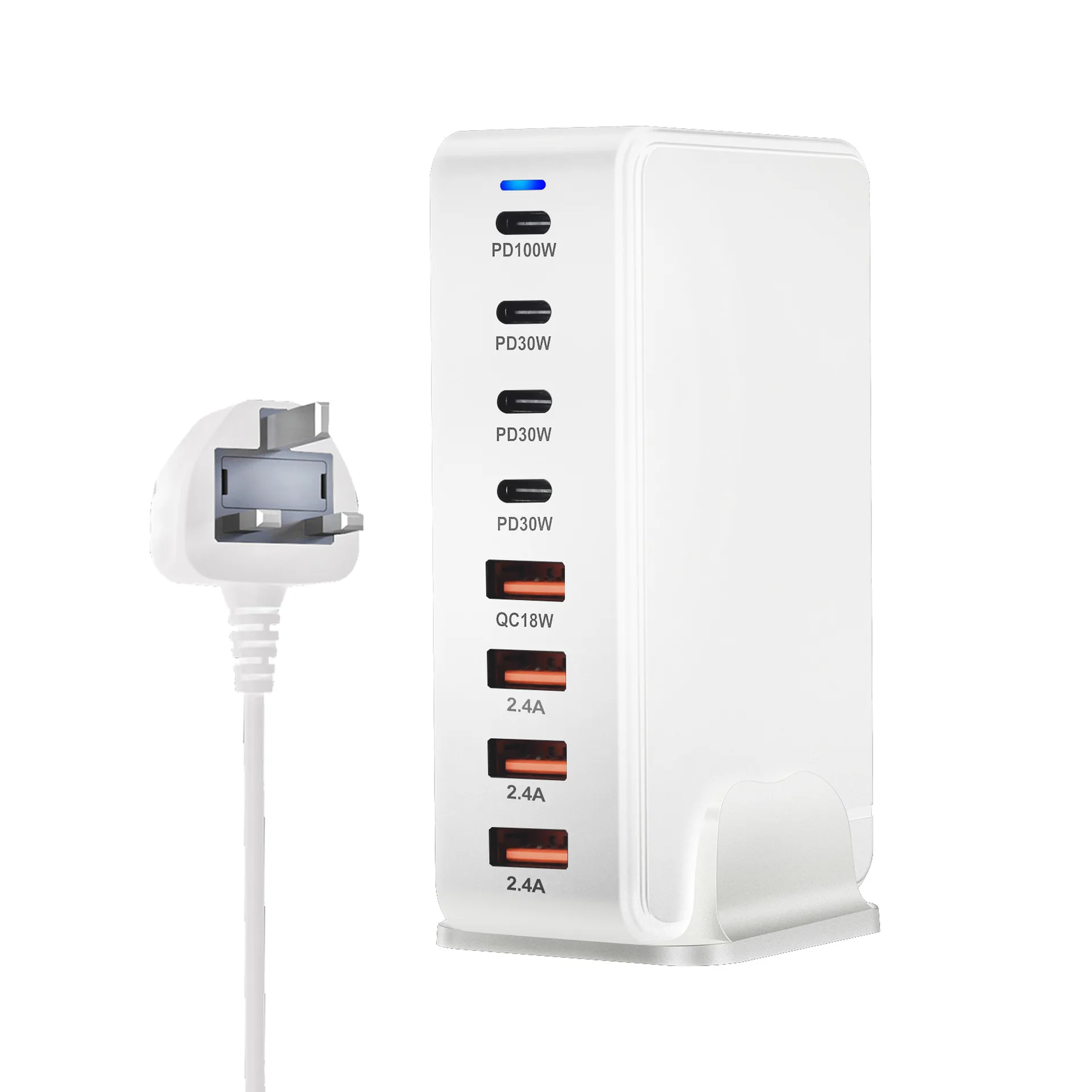 Imagem -04 - Carregador de Mesa Gan para Iphone 15 Macbook Carregador Rápido tipo c Portas Usb pd Carregamento Rápido 3.0 268w