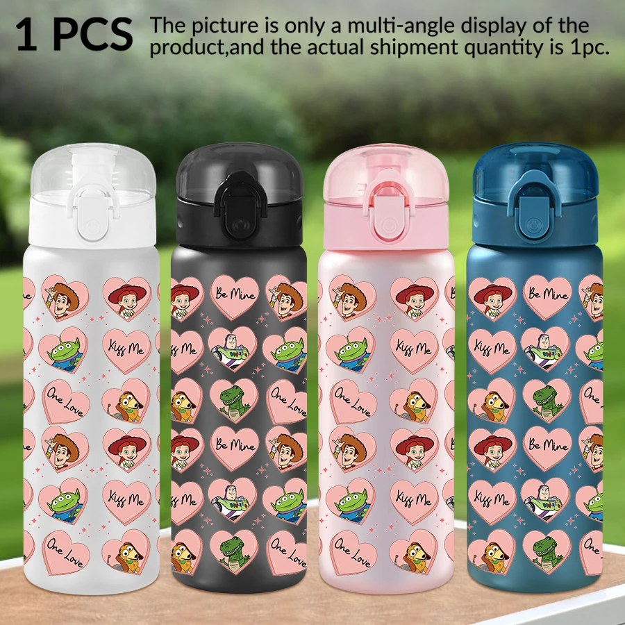 

1Pc Disney Toy Story Love Pattern 26oz Plastic Water Bottle Outdoor Sports Water Cup Birthday/Homecoming Gift