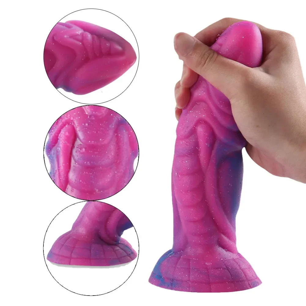 Silicone Animal Monster Dildo Dog Dick Realistic Suction Cup Anal Dragon Dildos Adult Penis Cock For Women Female Masturbation