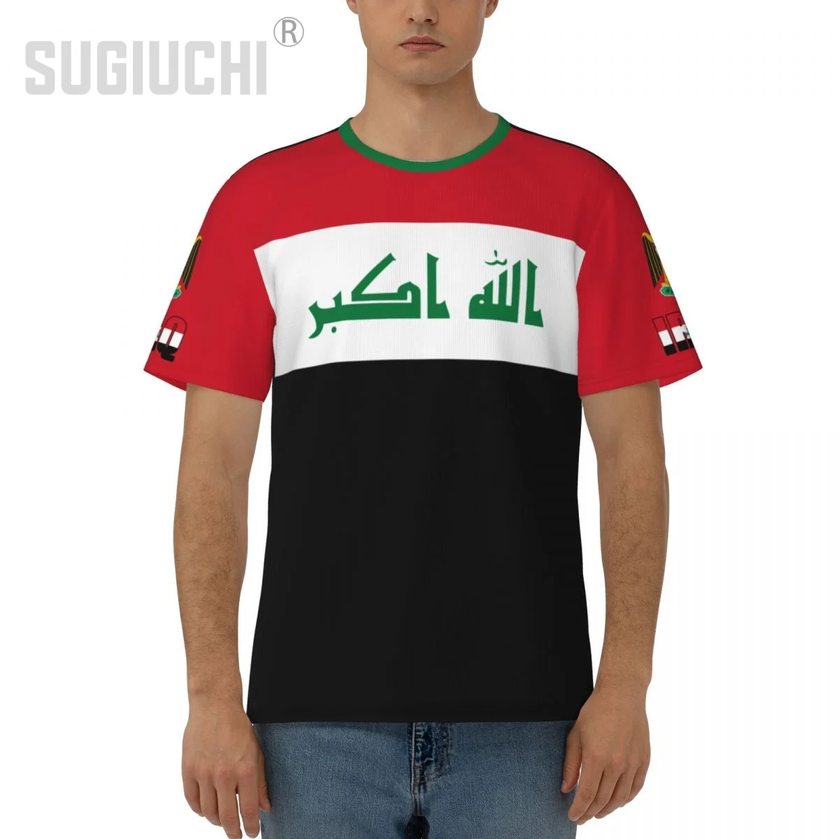 Unisex Nation T-shirt Iraq Flag Iraqans T-shirts jersey For Men Women Soccer Football Fans Gifts Custom clothes tee