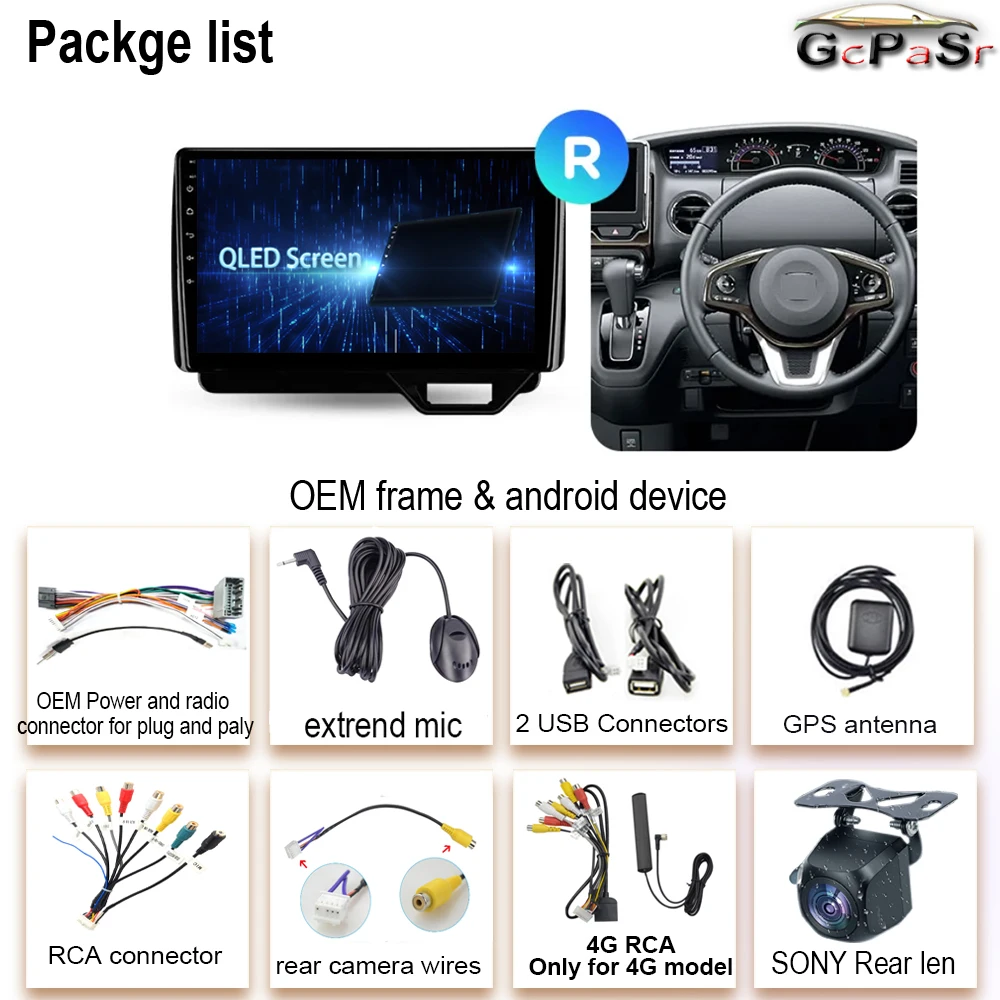 Android For Honda N-BOX II 2 JF3/4 2017 - 2021 RHD Car Auto Radio Multimedia Video Player Carplay GPS Navigation Rear camera 5G