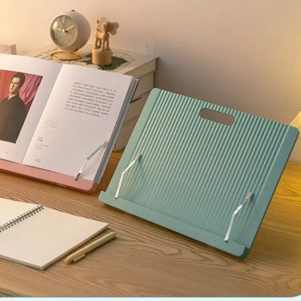 New Adjustable Bookend Stand Folding Multifunctional Reading Book Stand Portable Books Recipe Shelf Desktop Organizer