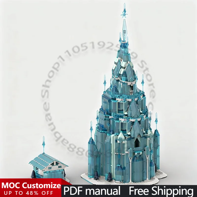 

4605 PCS City Engineering Ice Castle MOC Customize Modular Building Block Brick Simple Technology Popular DIY Holiday Toy Gifts