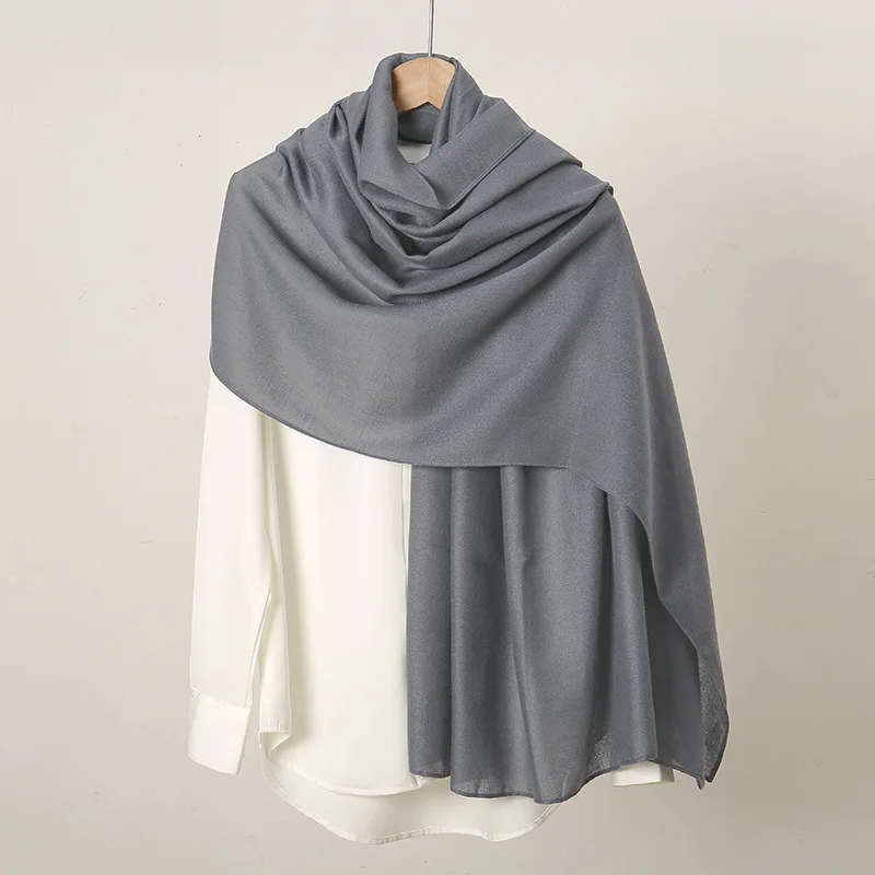 Nieuwe Katoenen Linnen Hijaabs Sjaal Effen Hoofddoek Wraps Grote Maat Effen Lange Sjaals Moslim Vrouwen Hijab Islam Tulband Hoofdbanden Foulard