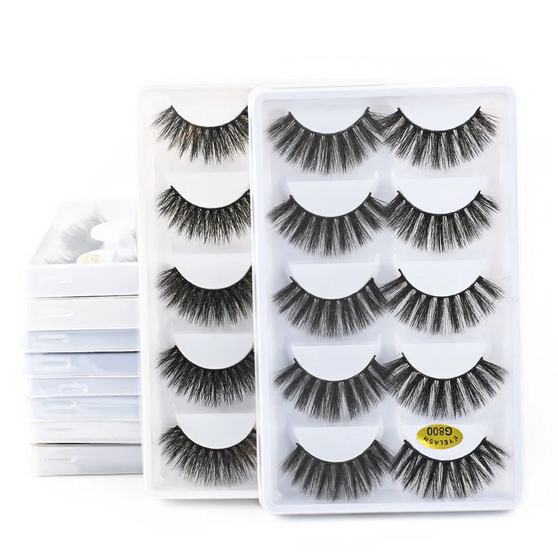 5 Pairs 3d mink eyelashes dramatic 3d lashes natural false eyelashes volume eyelash extension maquillaje mink cilio makeup tools