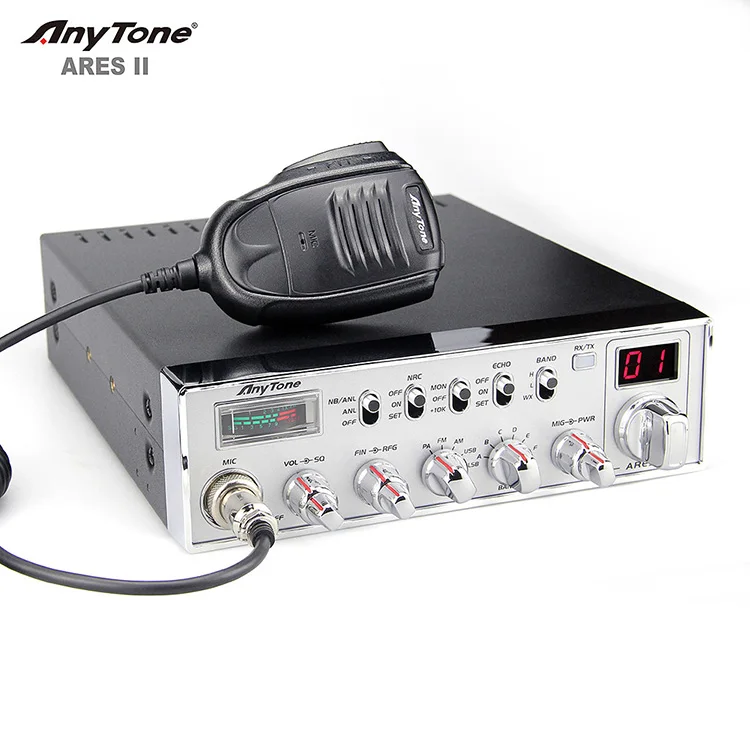 CB Radio Manufacturers AnyTone  ARES II am fm ssb 27mhz Best Car CB Radio Weather Channel