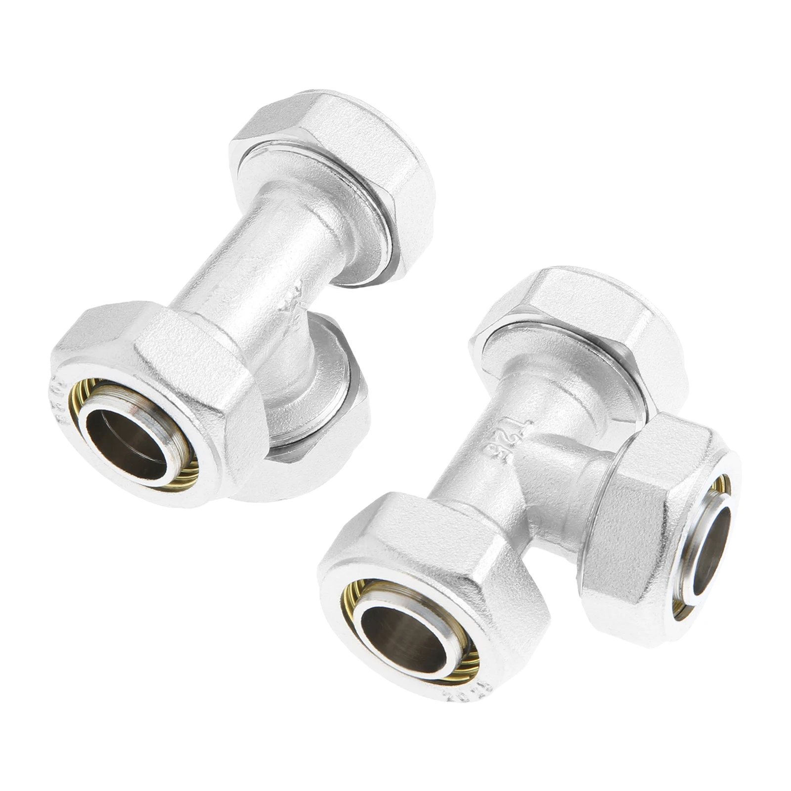 2Pcs 3/4’’ Tee Air Line Fittin - Compression Fitting Brass recension och pris