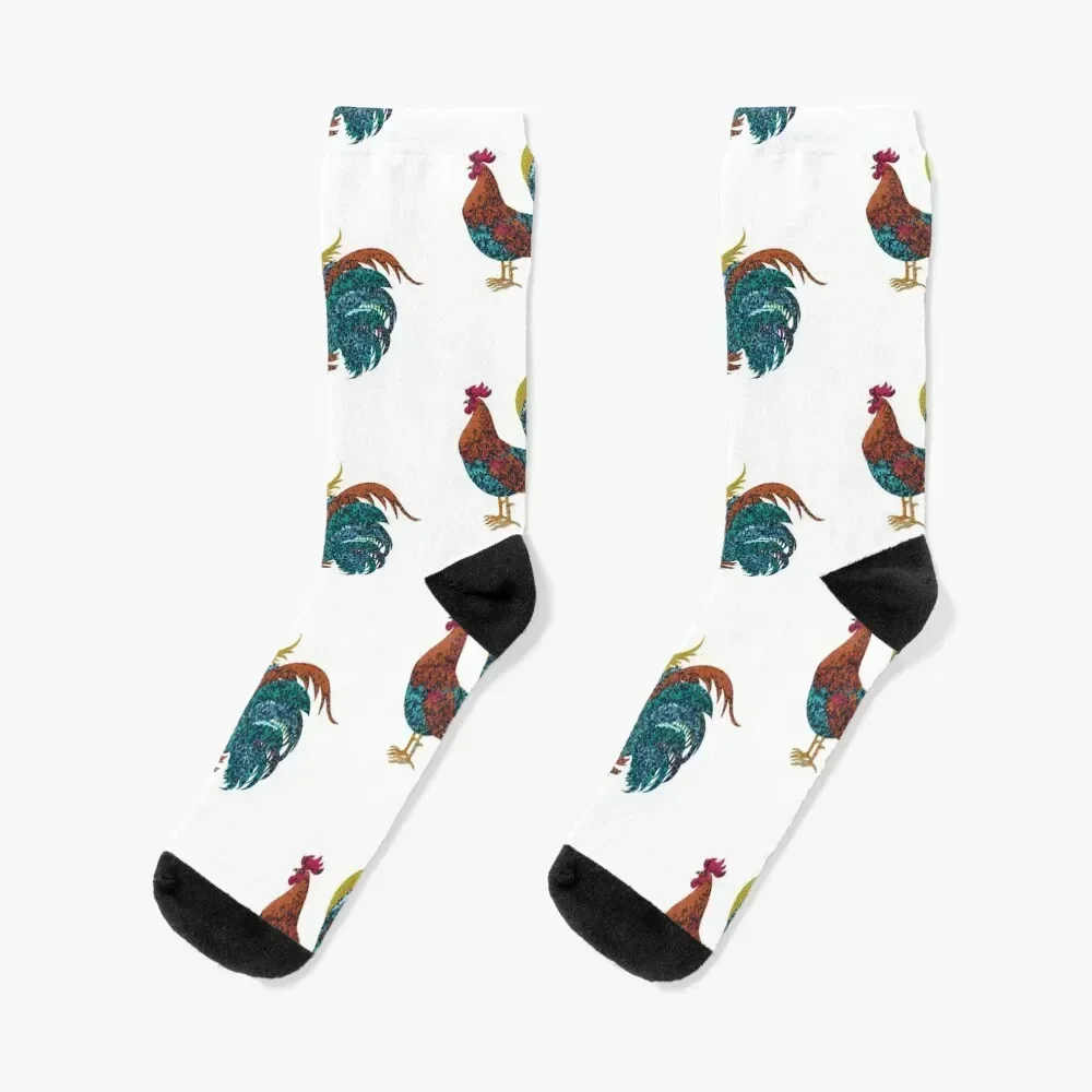 

digital rooster Socks New year's luxury designer Men's Socks Women's