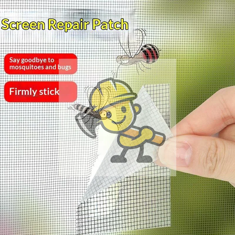 2M Window Screen Repair Tape With Strong Self Adhesive For Home Window Door Mesh Hole Fixing Anti Mosquito And Insects