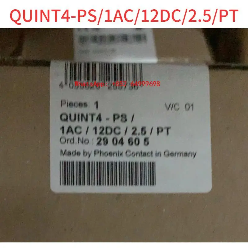 

Brand New QUINT4. 2904605 quint4-ps/1ac/12dc/2.5/pt