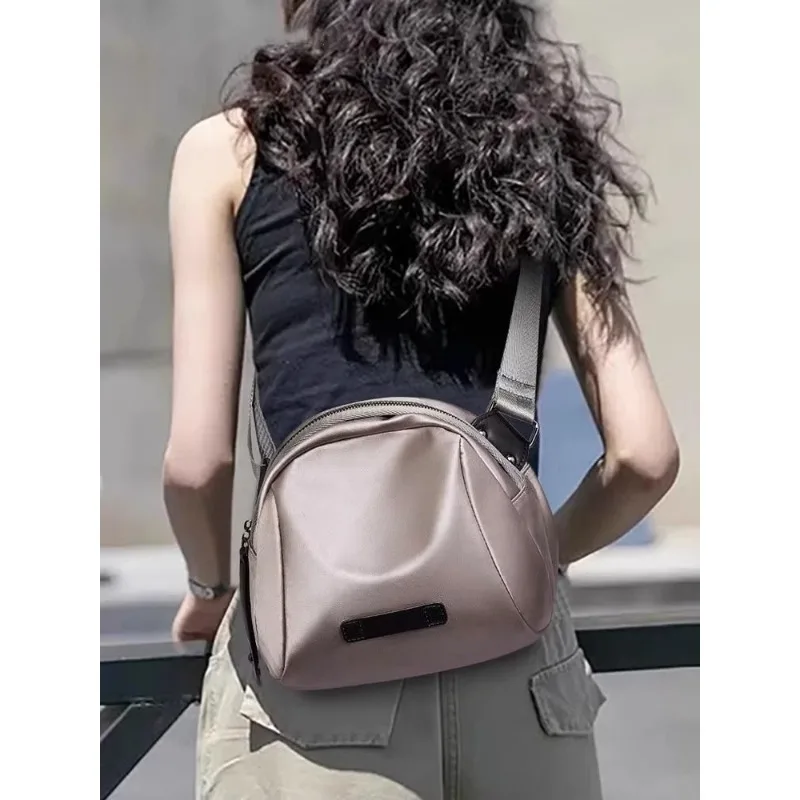 Women New Fashion Small Bag All-match Bag Oxford Cloth Large Capacity Sea Shell Lightweight Single Shoulder Crossbody Bag