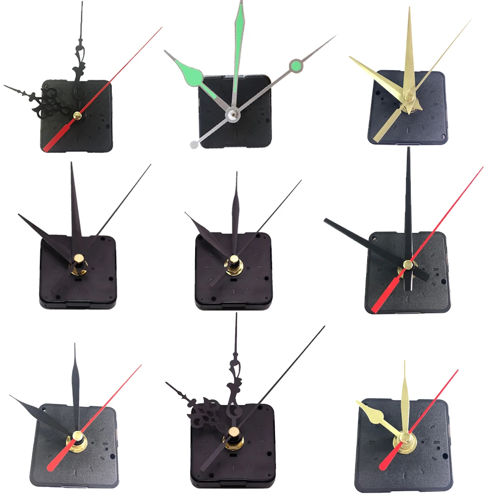 Set Wall Clock Movement Mechanism Clockwork with Hands Needles for DIY Wall Clock Repair Replacement Parts Kits