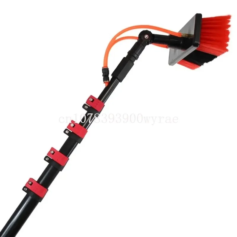 

24ft aluminium Telescoping Threaded Extension Pole High telescopic handle professional pole Clean Windows kit