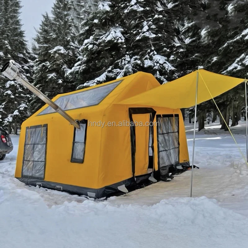 

ST Inflatable Winter Tent for Family Outdoor Camping Air Tent With Canopy