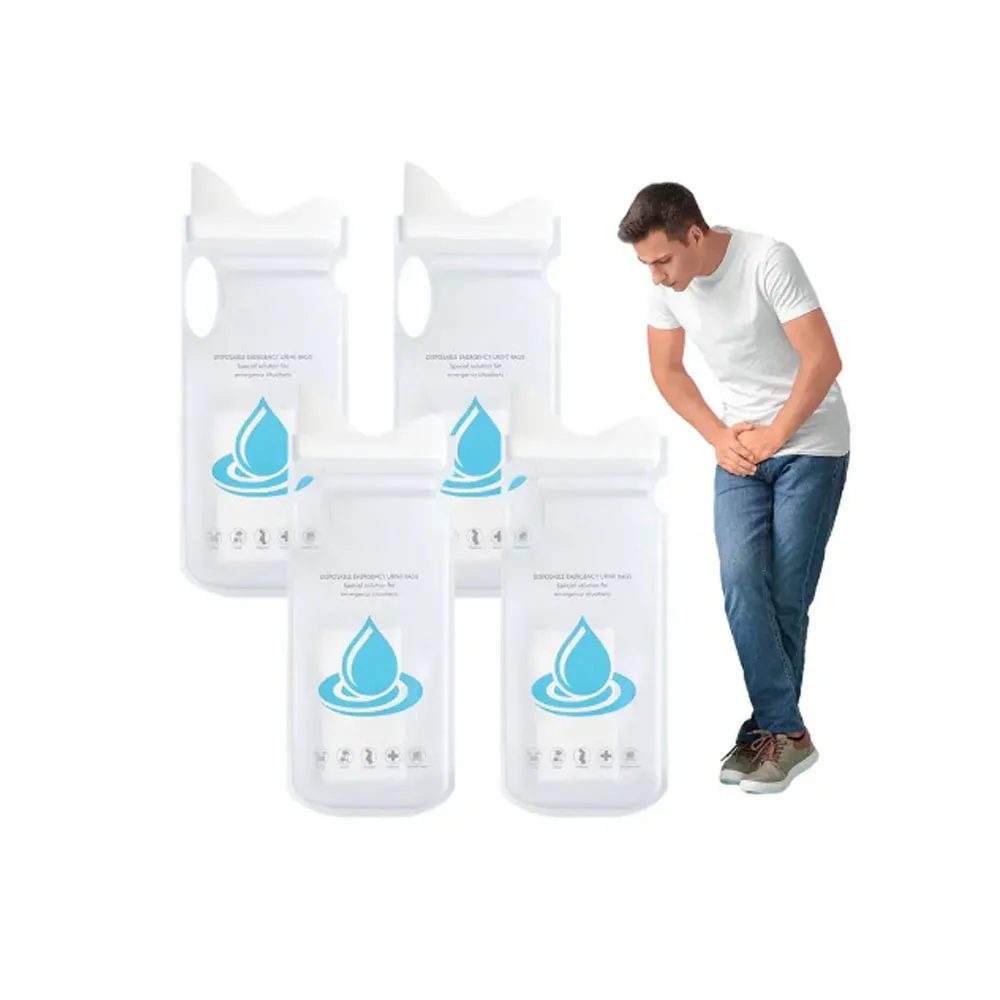 4/8Pcs 700ml Emergency Urine Bag for Both Men and Women Portable and Large Capacity Suitable for Traffic Congestion and Travel