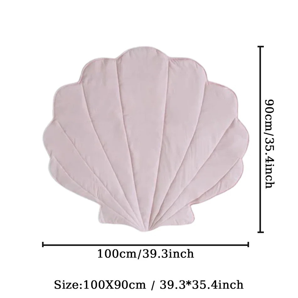 Room Decoration Carpet Seashell Shaped Thin Cushion Living Room Decorative Carpet Floor Carpet for Living Room Rug