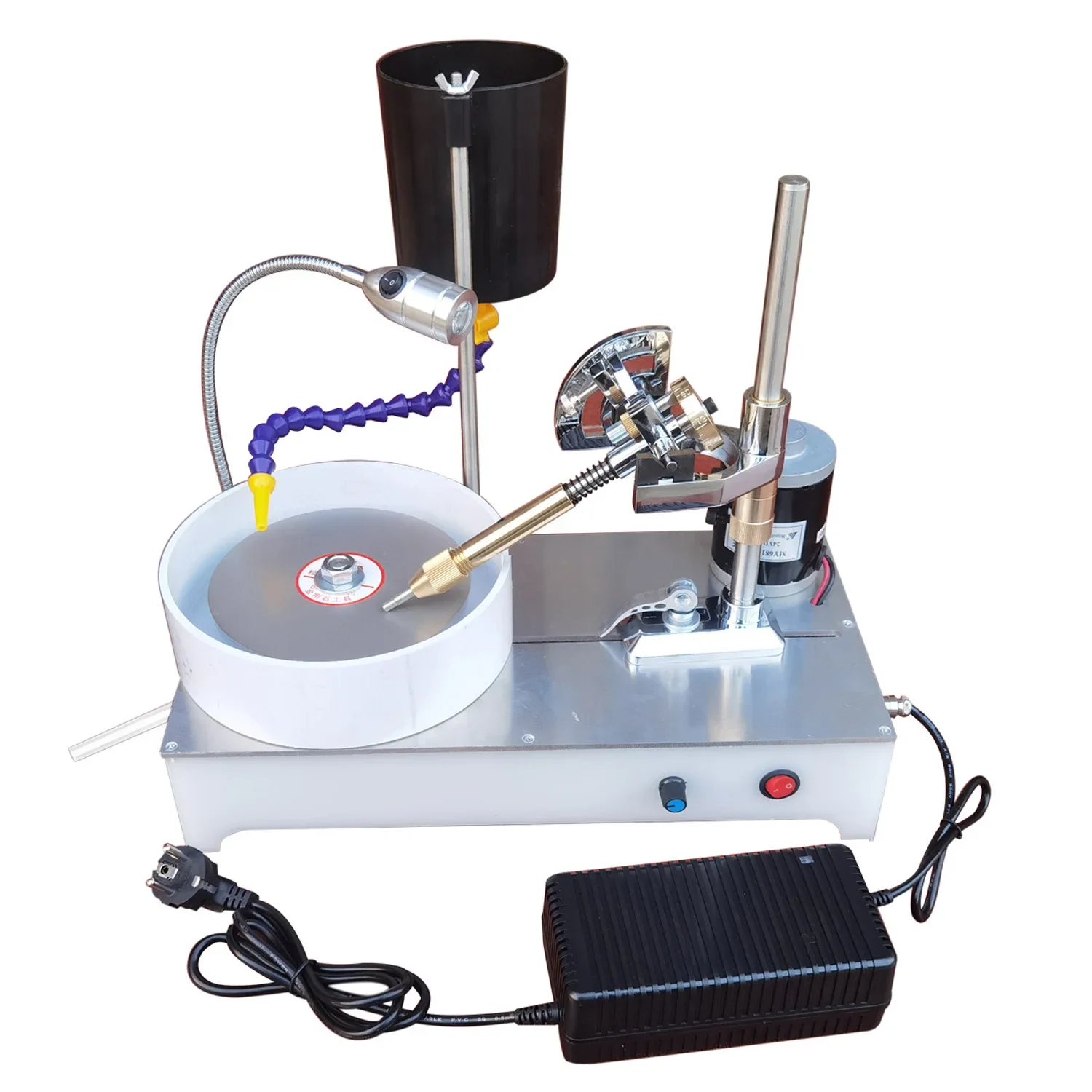 Jewelry Lapidary Machine 120W Faceting Gemstone Polishing Machine Jade Gem Processing Grinding Equipment