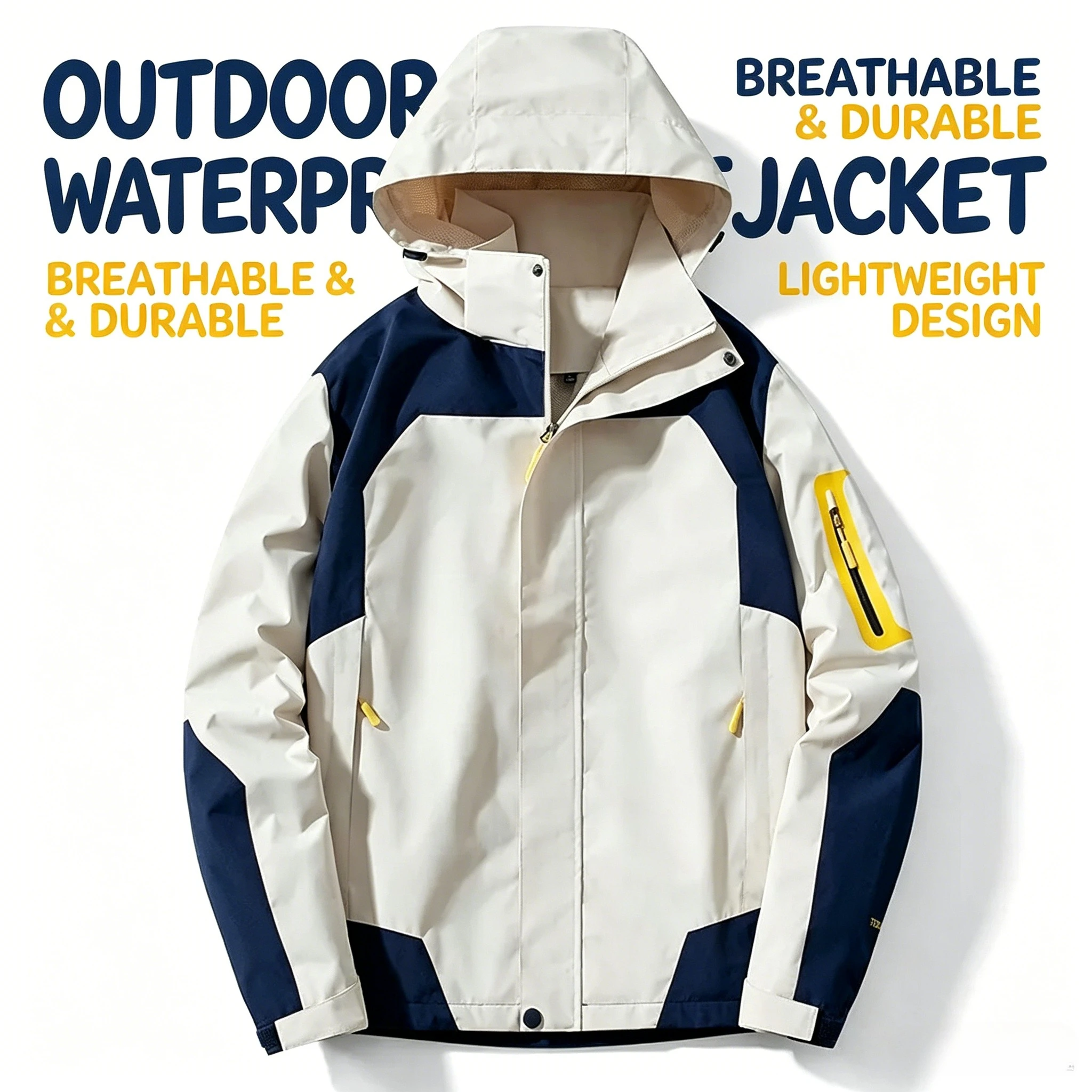 

DAILOU 2025 Fashion Hiking Men Jackets Windproof Waterproof Camping Running Thin Outdoor Unisex Coats Windbreaker Couple