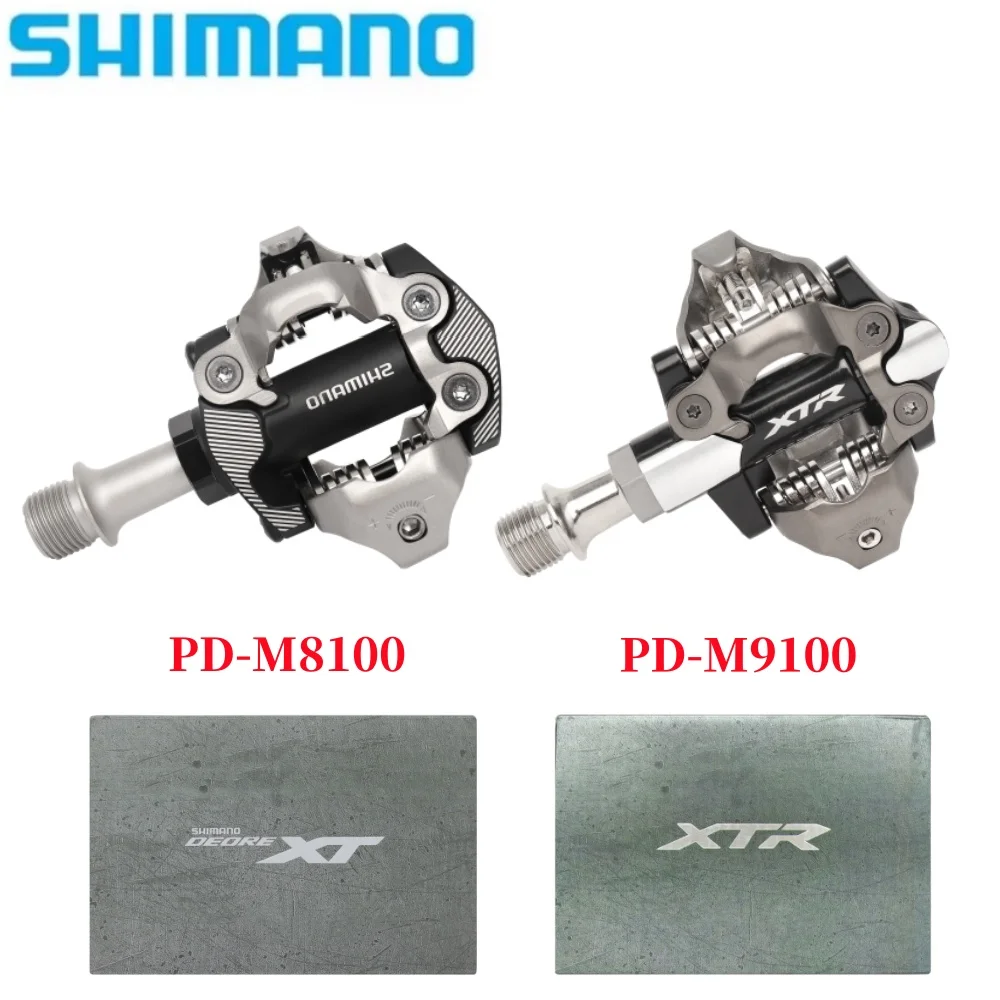 SHIMANO XTR PD M9100 XT M8100 MTB Mountain Bike Pedals Bicycle Self-locking Pedal With SM SH51 Cleats Set Bicycle Pedals