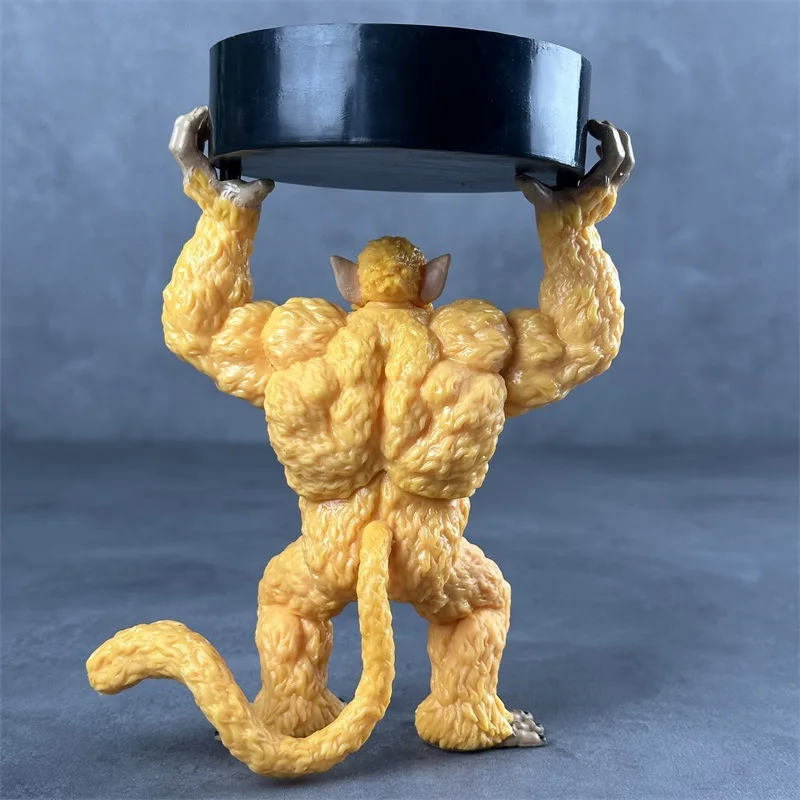 بانداي دراغون بول طبعة مسرح يدوية القرد الذهبي الغوريلا اليدوية دمية منفضة سجائر القرد اليدوية لعبة صغيرة غرفة زخرفة #4