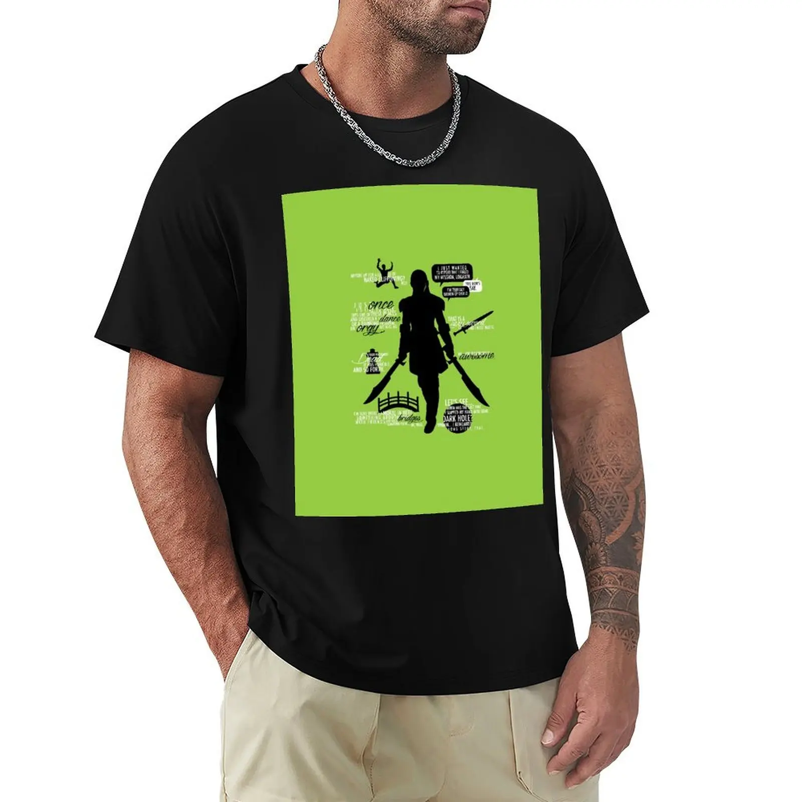 

Dragon Age: Zevran T-Shirt vintage Louboutins anime clothes oversized t shirt men