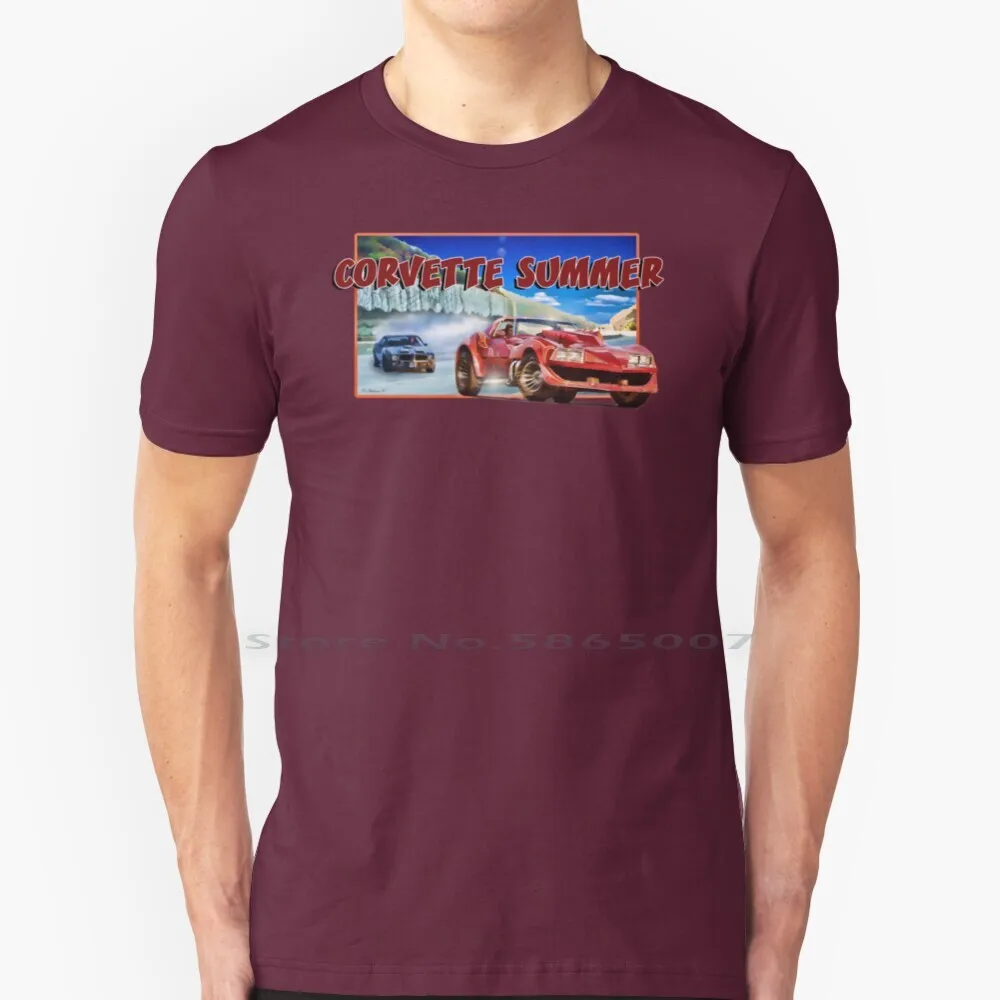 Corvette Summer 100% Cotton T Shirt Corvette Summer Firebird Chase Movie Mark Hamill Tee Short Sleeve Long Sleeve Gift