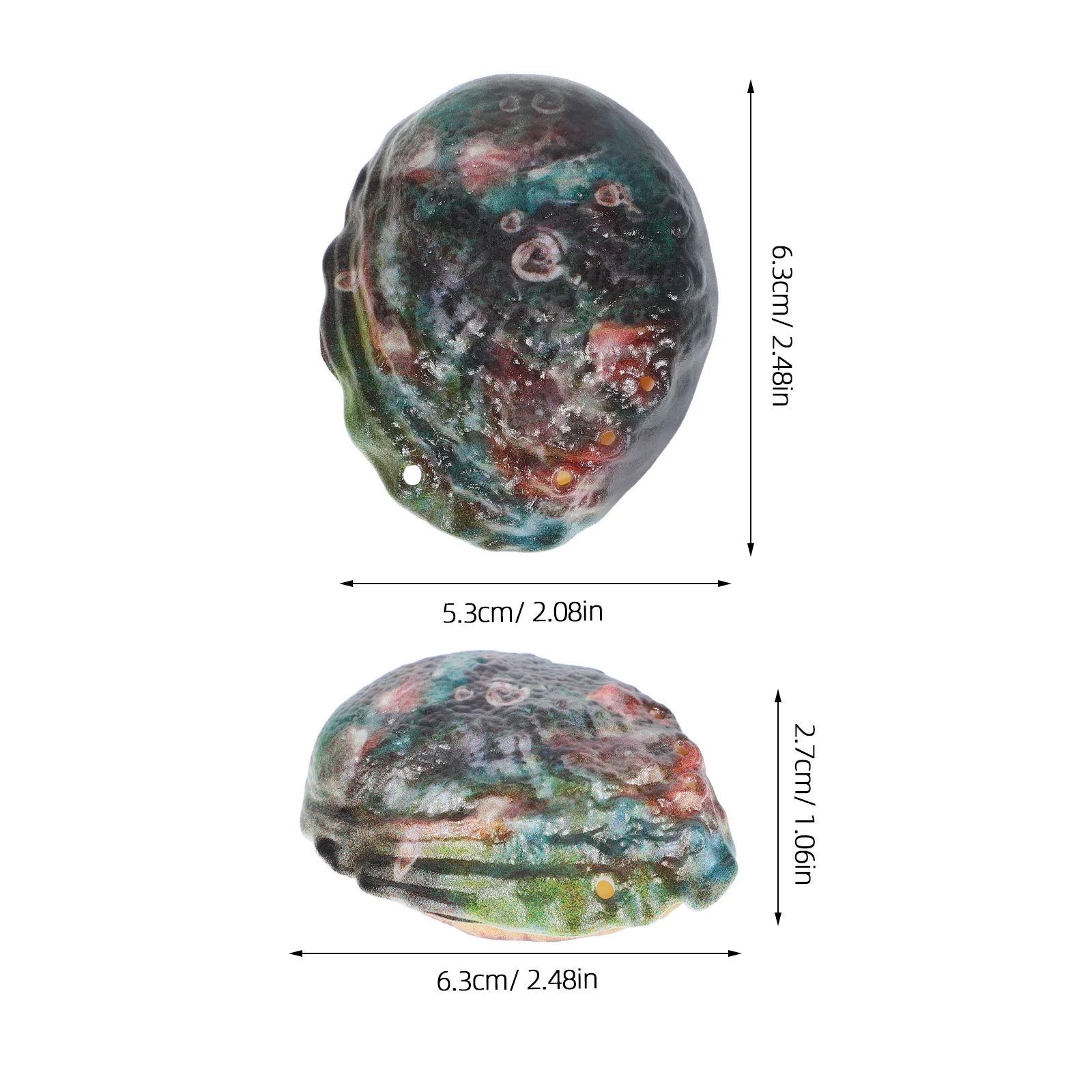 4 قطعة أذن البحر الصحافة نوع بخاخ الماء تصميم فريد من نوعه آمنة حواف ناعمة الصيف شاطئ بركة في الهواء الطلق متعة وهمية أذن البحر قذيفة لعبة الماء #6