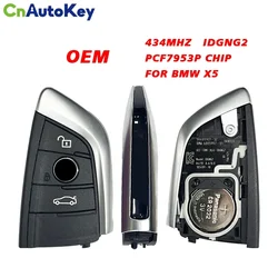 CN006081 3 przyciski oryginalne klucz zdalny dla BMW X5 bezkluczykowy klucz zdalny dla koreańskiej 434mhz PCF7953P chip FCCID