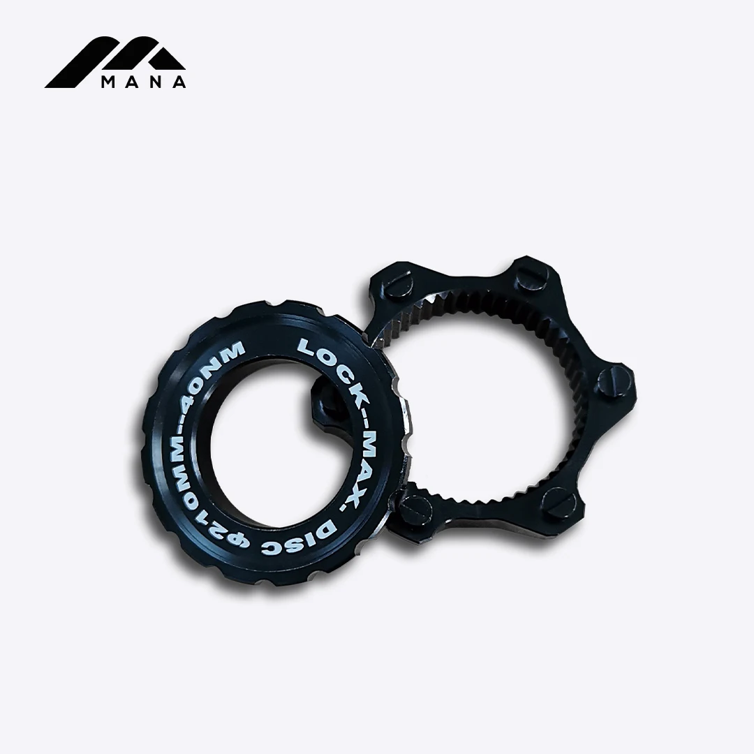 MANA 1Pair Aluminium Alloy Bicycle Disc Brake Six-Bolt to Center Lock Adapter Only 21.7g