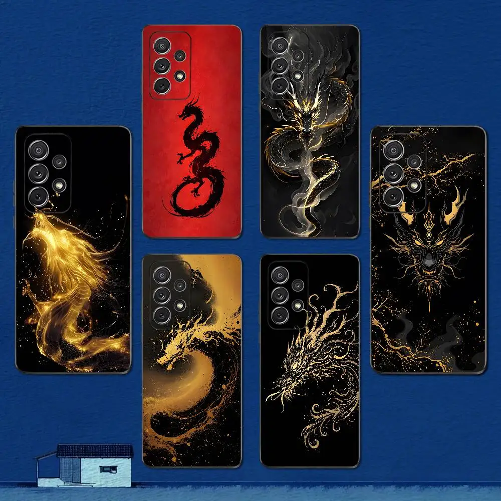 

Embossed Art Luxury Dragon Phone Case For Samsung S22,S21,S20,S10,S9,S25,S24,S23,Ultra,FE,Plus,Lite,Soft Silicone Black Cover