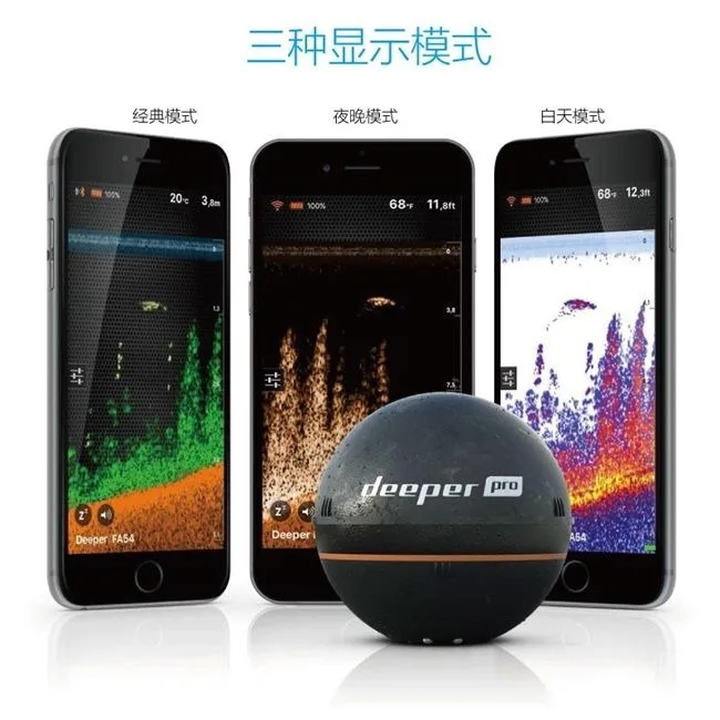 2025Deeper 무선 어군탐지기 (유인등 포함) 휴대용 충전식 위치추적기 수심 무선 소나 센서