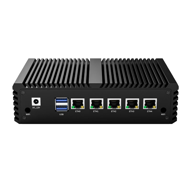 G47 5 منافذ G47 N5105 Barebone Pfsense 4G 5 I226 2.5GBE NICs Lan 2 RS232 RS485 المسلسل POE Linux Centos Mini PC جدار الحماية