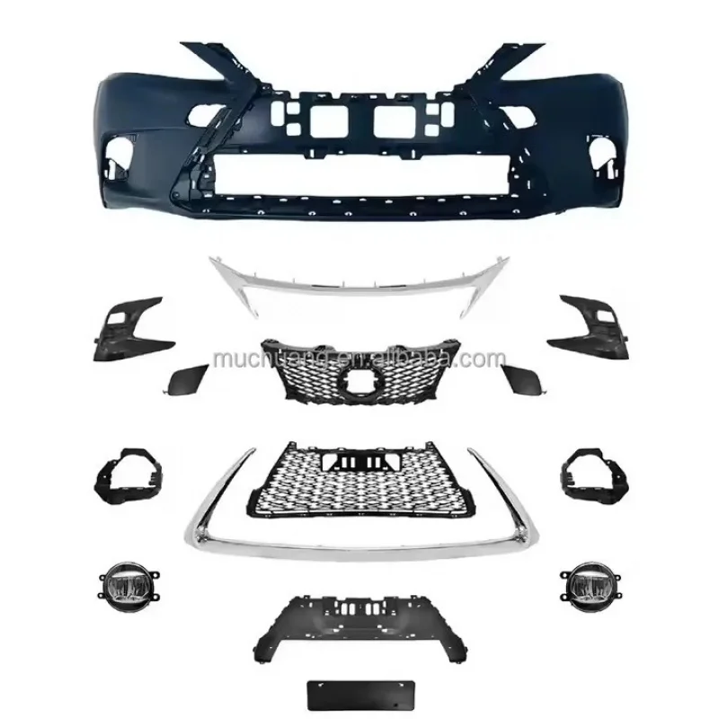

2021 Large Envelope Front Bumper Grille Rear Bumper Tail Plastic Bodykit Retrofit Upgrade Fog Light for Lexus CT 2012-2014 New