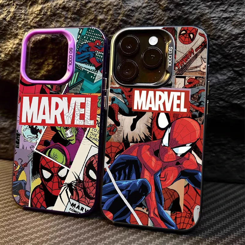 Marvel Comics Spider Man Case for Xiaomi POCO X6 X5 X3 NFC F3 F4 GT F5 F6 M6 Pro 4G M5S C65 Mi 13T 12T 14 13 12 11 Lite 5G NE