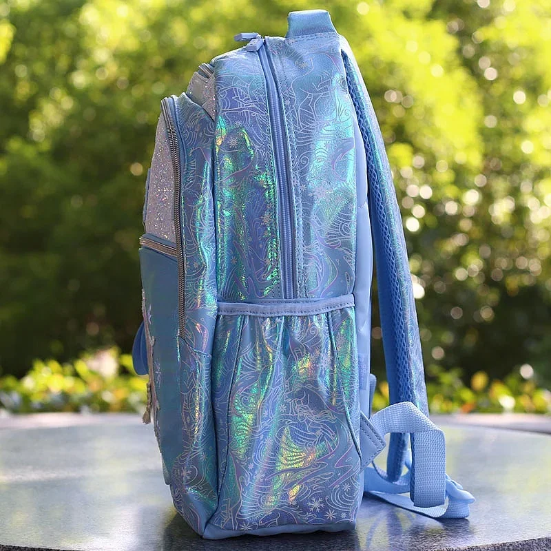 Oryginalna Australia Smiggle New Elsa Same Style Stationery Student Backpack Girl Stress Relief Backpack Elsa Sequin Large Book Bag