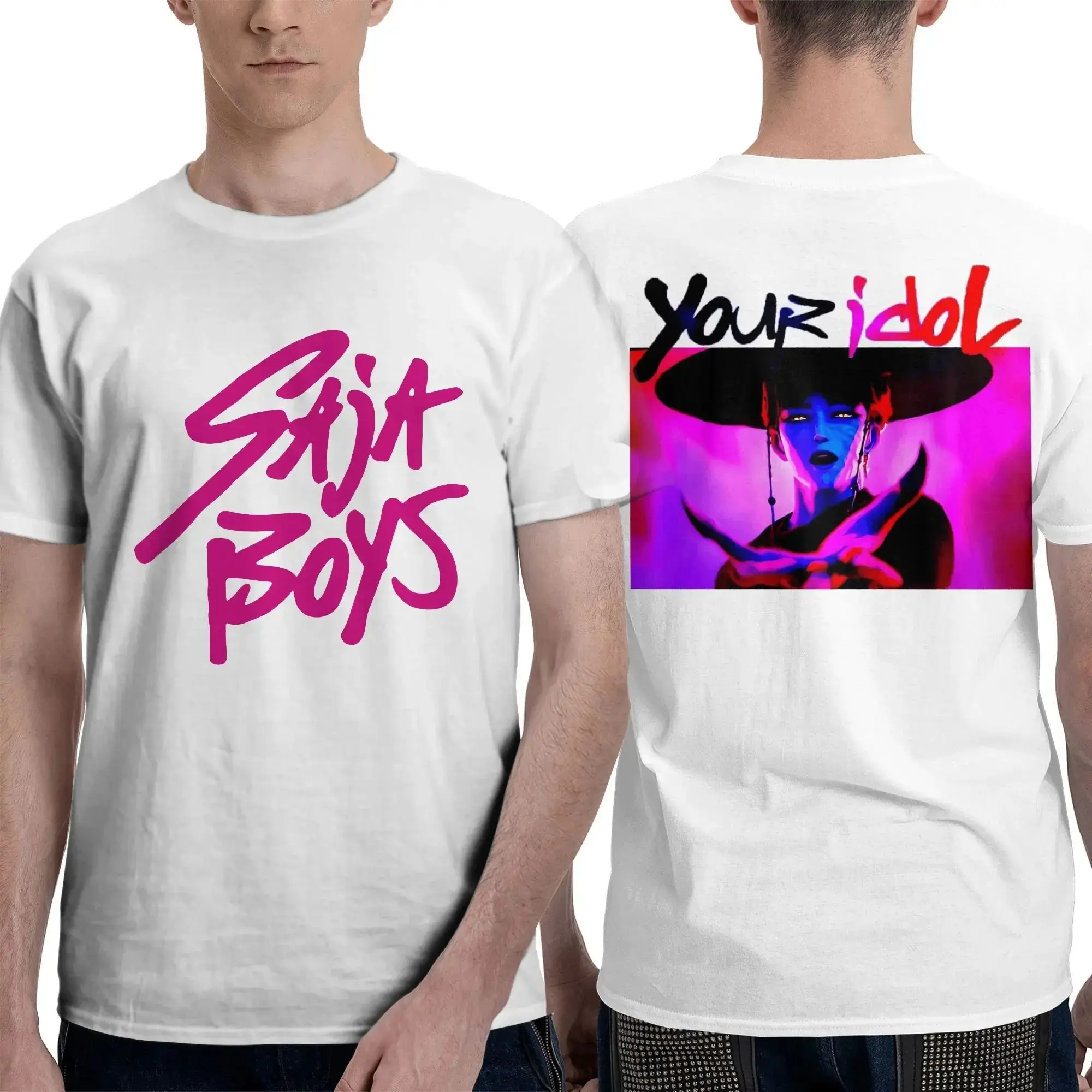 

Men Women's T Shirt Saja Boys Demon Kpop Demon Hunters T Shirts Trending Summer Tees Vintage Loose Cotton Tops Plus Size