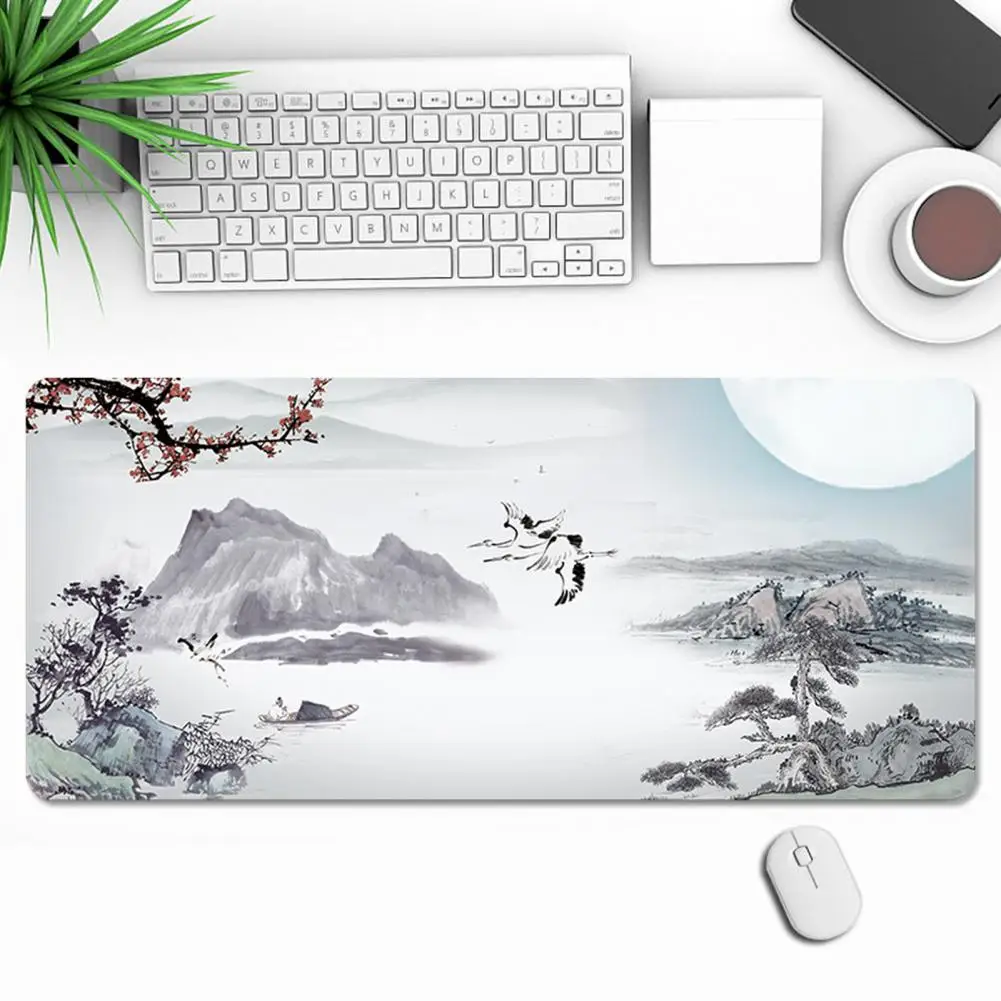 Коврик для мыши для ноутбука, Эргономичный игровой коврик для мыши с противоскользящим дизайном, мягкий эластичный материал, не выцветает