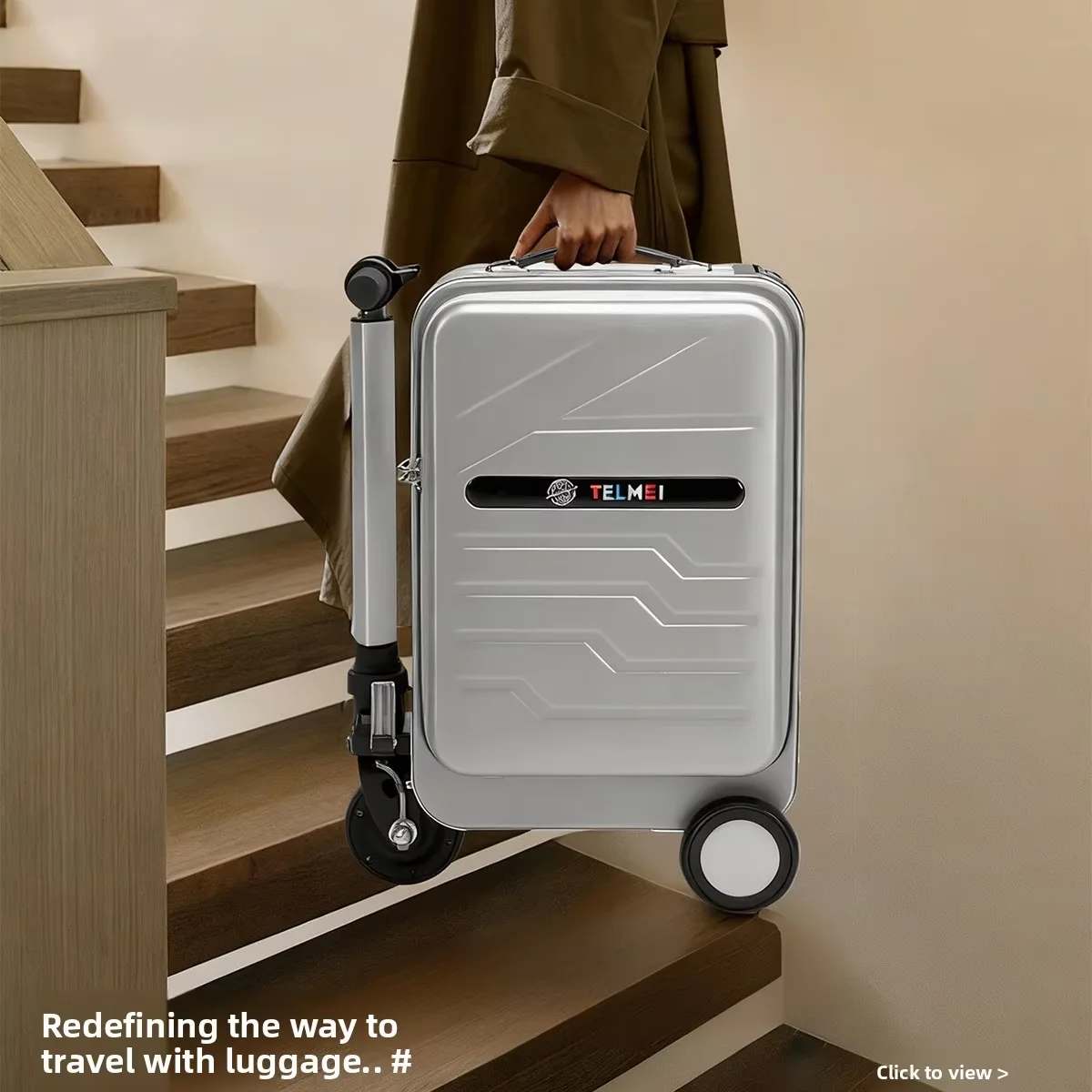 

【Hot】Urban Compact USB Port 360° Wheels Suitable Smart Luggage for City Travel Urban Luggage Maneuvering