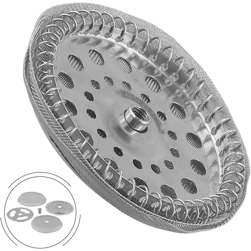 BAAG-filtres de presse française en acier inoxydable, contenant un disque en spirale, un disque d'écran de presse française en maille pour une large presse française 600Ml