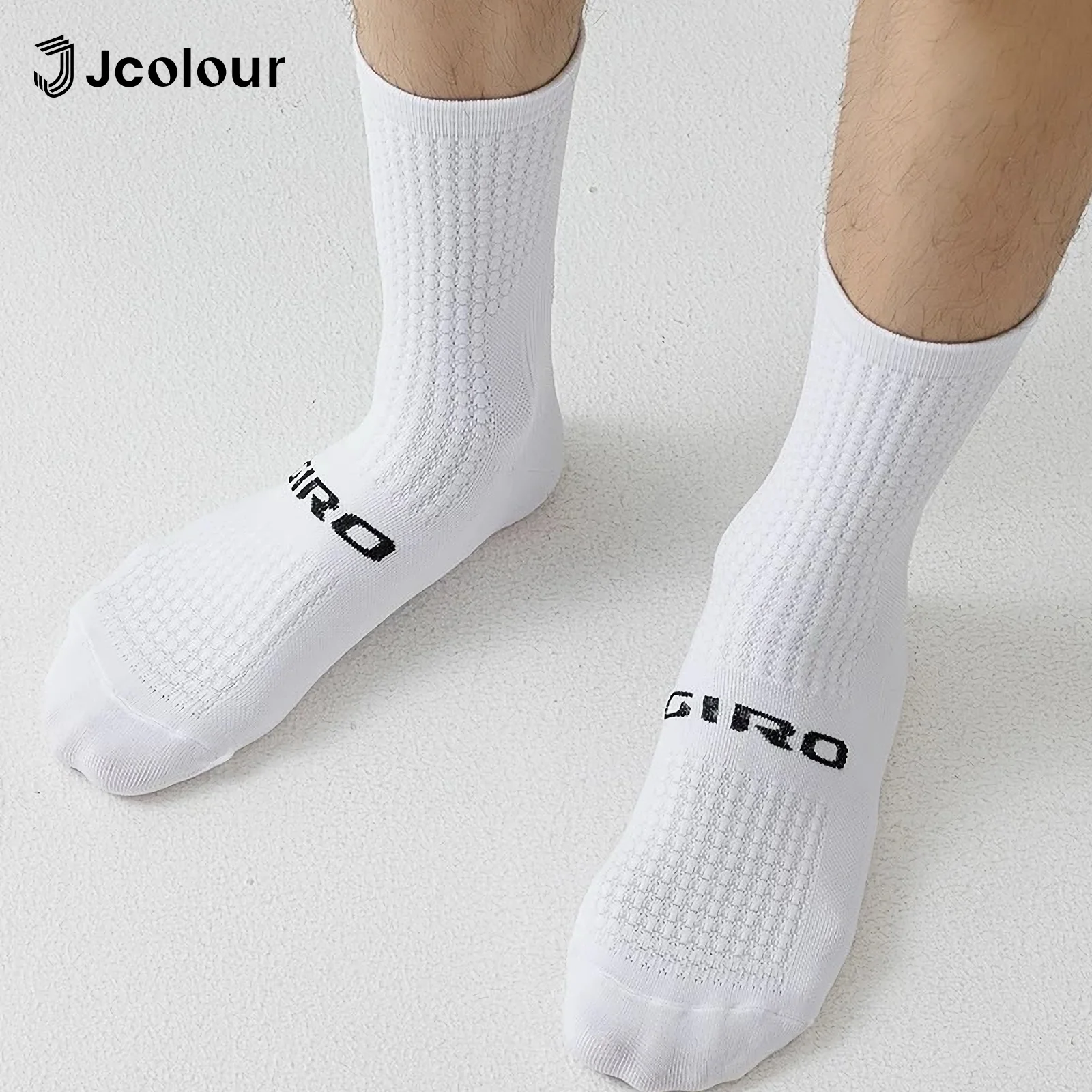 Meias Ciclista de Estrada - Longas, transpiraveis, absorvente de suor e resistentes (Unisex)