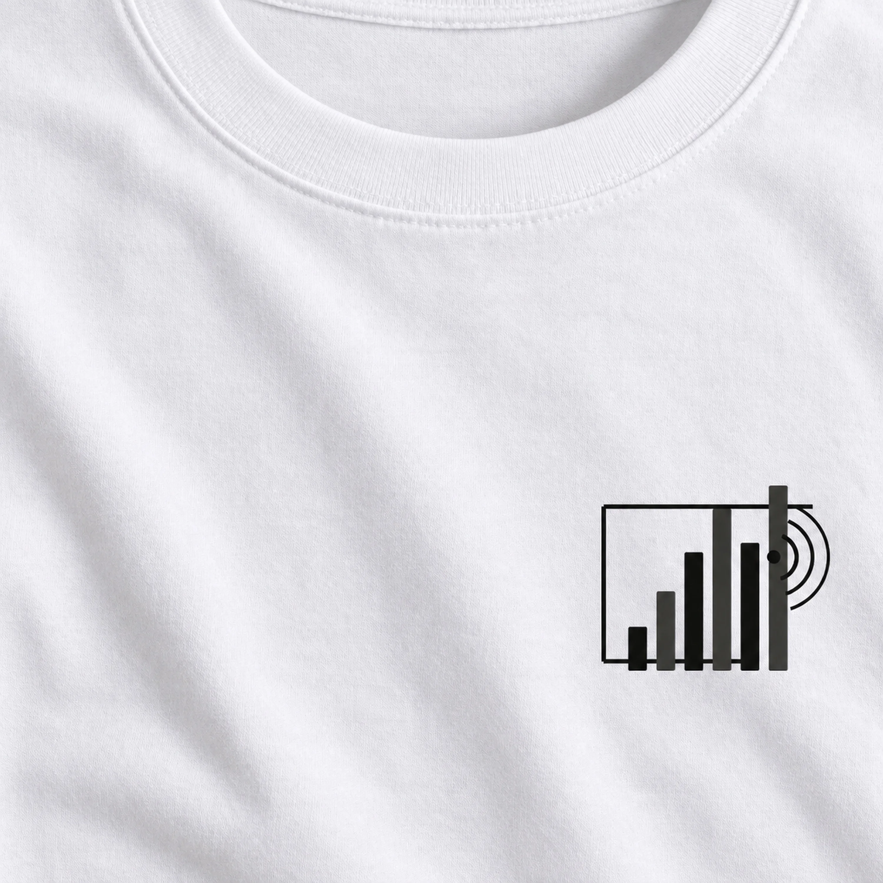 Quiet Frequency Monochrome Infrastructure Collage T-Shirt