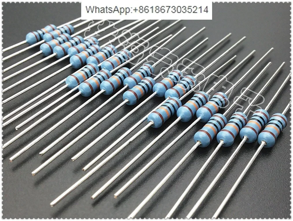 100  PCS  MF1/2 1/2W 0.5W 0Ω~ 5.1MΩ copper pin, metal film resistor