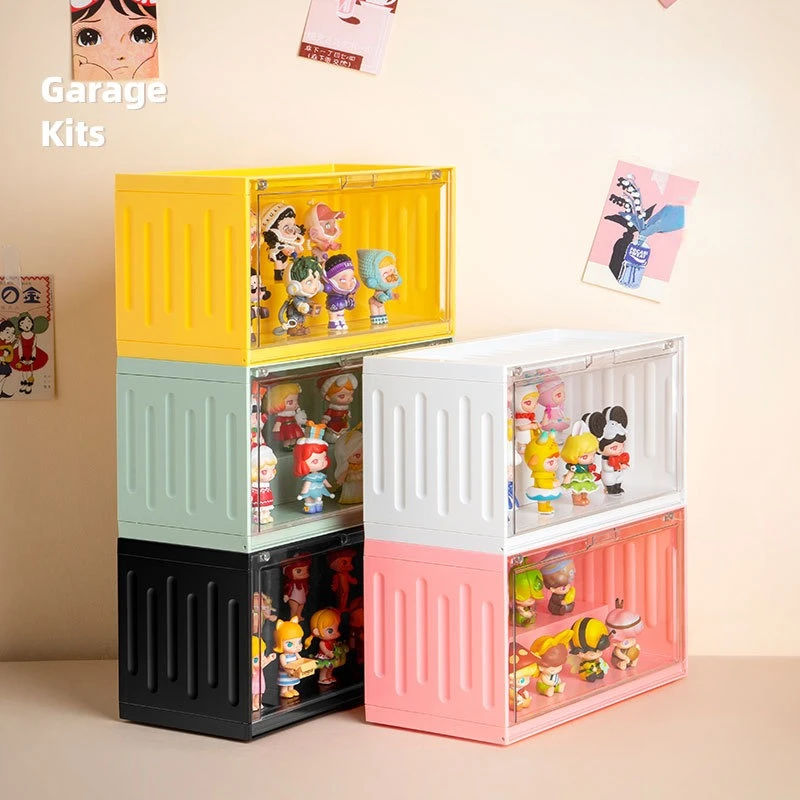 High Capacity Blind Box Action Figures Display Container Transparent Model Collectible Showcase Collectible Dust-proof Toy Box