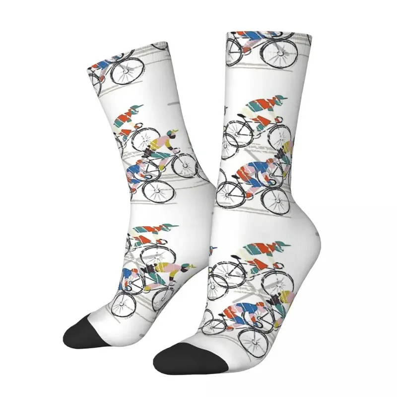 

Y2K Ride To Win Triathlon Unisex Winter Hip Hop Happy Socks Street Style Crazy Sock