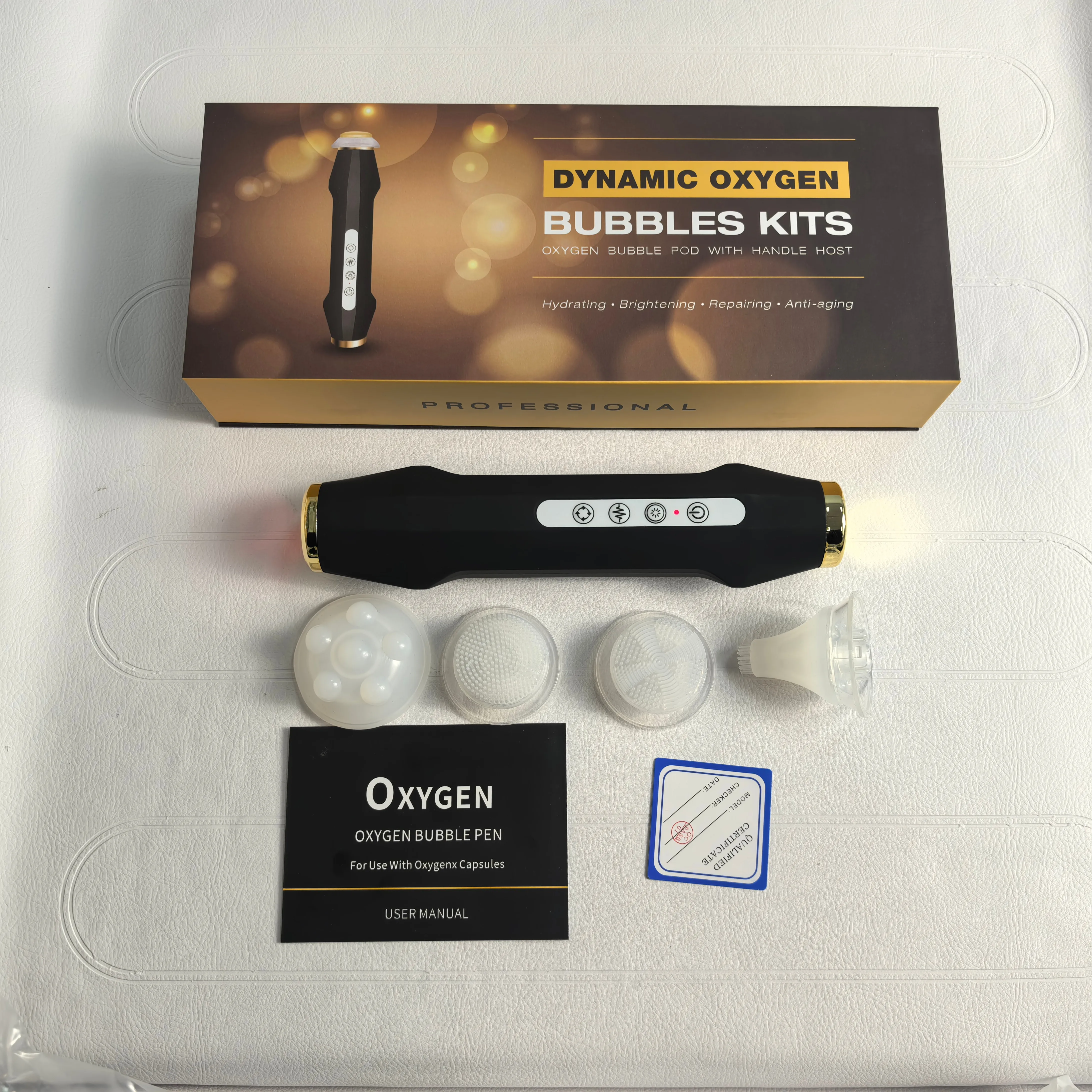 Portable CO2 Oxygen Bubble Machine Oxygenation Balance Revive Kit Bubble Pen Whitening Anti-aging Skin Care Beauty Device