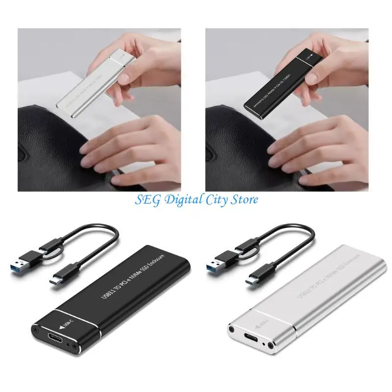 

U75B NVMe SSD Enclosure Case with USB3.1 Quick Transfer, Perfect for Traveling
