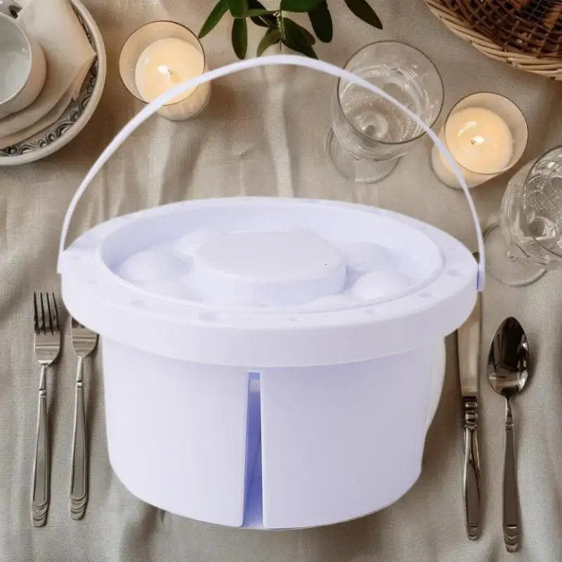 3 في 1 فرشاة غسالة دلو مع غطاء لوحة حامل فرشاة الرسم الفن المائية النفط اللوحة أدوات تنظيف فرش صينية حوض #4