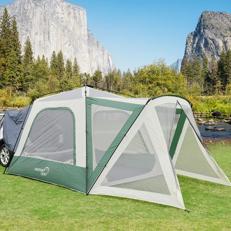 Automatic Pop Up Tent for 5-8 People Outdoor Camping Shelter Rain Sun Protection Family Large Space Easy Setup No Assembly